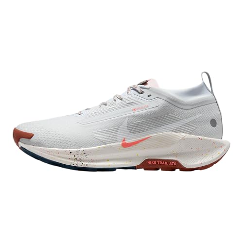 Nike Pegasus Trail 5 Gore-TEX Men's Waterproof Running Shoes (FQ0908-009, Pure Platinum/Football Grey/Pink Foam/White) Size 11.5