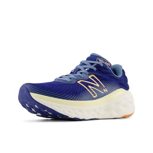 New Balance Women's Fresh Foam X 840 V1 Running Shoe, Inkwell/Heron Blue/Peach Blossom, 10 M
