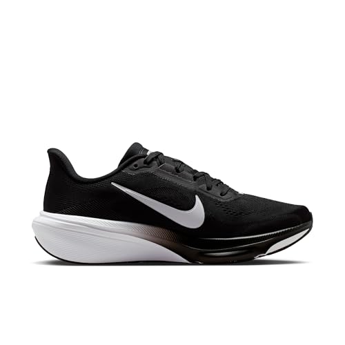 Nike Women's Air Zoom Pegasus 42 Sneaker, Black/White/Iron Grey, 9 Wide