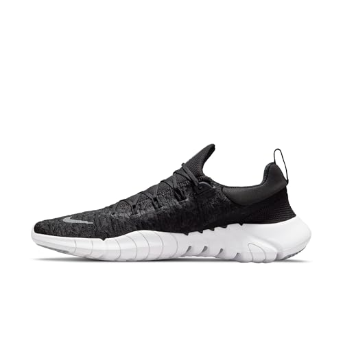 Nike Free Run 5.0 Men's Road Running Shoes (CZ1884-001, Black/Dark Smoke Grey/White) Size 11
