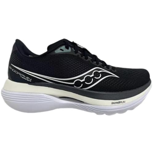 Saucony Men's Endorphin Trainer Sneaker, Black/White, 9