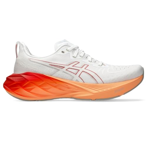 ASICS Men's NOVABLAST 4 Running Shoes, 13, White/Moonrock