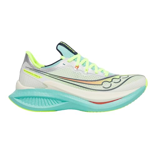 Saucony Women's Endorphin Pro 5 Sneaker, White/Splash, 6.5