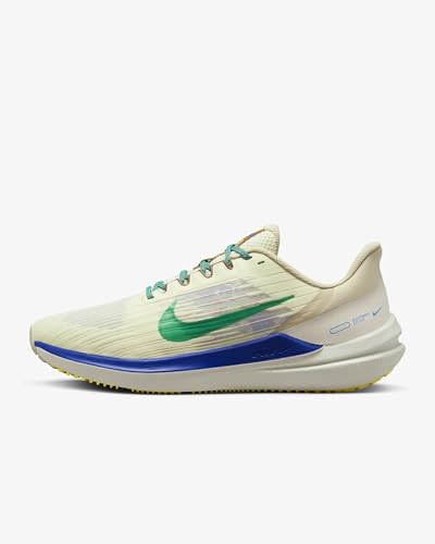 Nike Mens Air Winflo 9 PRM Running Shoe (Coconut Milk/Stadium Green-sanddrift, US Footwear Size System, Adult, Men, Numeric, Medium, 11.5)