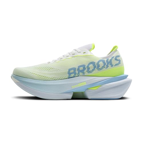 Brooks Women’s Hyperion Max 4 Neutral Running Shoe - White/Blue/Nightlife - 9 Medium
