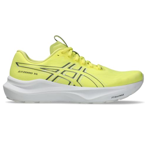 ASICS Men's GT-2000 14 Running Shoes, 15, Citron/Steel Grey