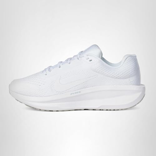 Nike Women's Winflo 11 Road Running Shoes, White/White-Photon Dust, 8