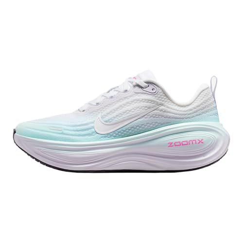 Nike Vomero Plus Women's Road Running Shoes (White/Multi-Color/Glacier Blue/Dark Raisin) Size 8.5