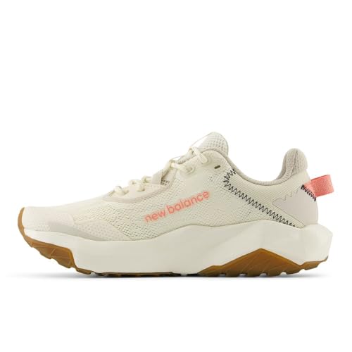 Women's New Balance DynaSoft Nitrel v6 Trail Shoes in Angora/Sunfade Red/Timberwolf alternate view 2
