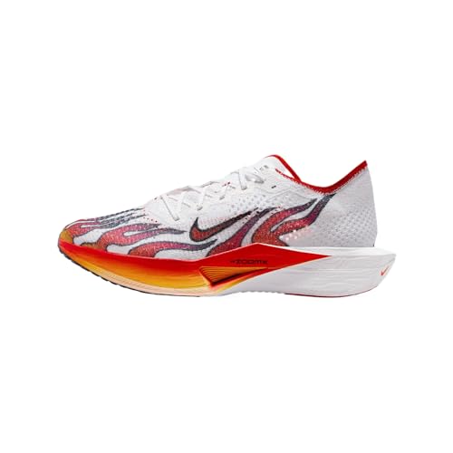 Nike Vaporfly 3 Men's Road Racing Shoes (HQ3504-100, White/Black/University Red/Habanero Red) Size 10