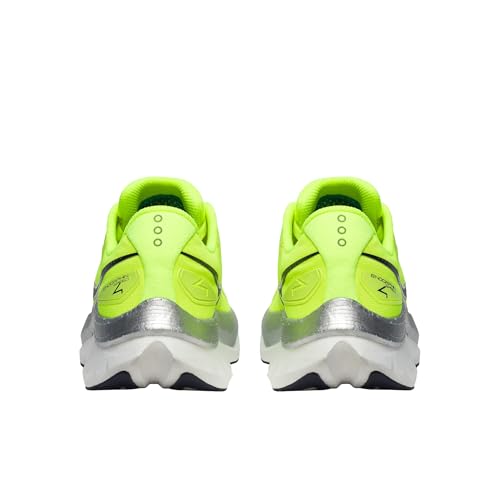 Saucony Men's Endorphin Pro 4 Sneaker, Citron/Navy, 10