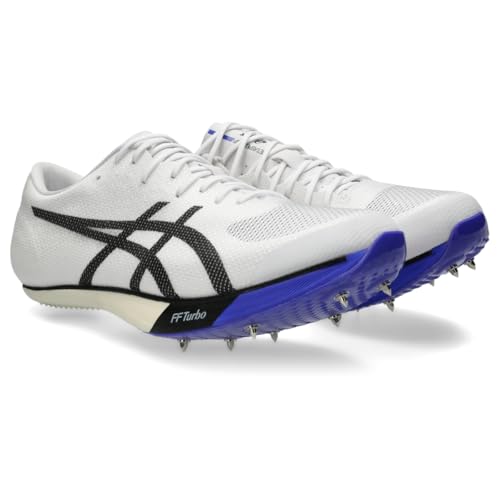 ASICS Unisex METASPEED SP 2 Track & Field Shoes, 9M / 10.5W, White/Cobalt Burst