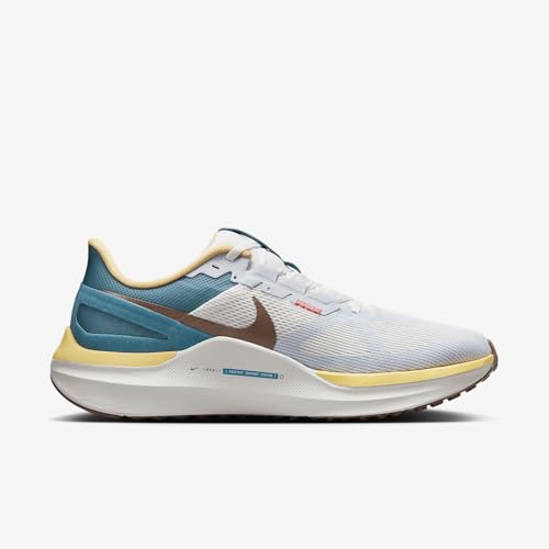 Nike Structure 25 Men's Road Running Shoes (HV5976-121, Summit White/Summit White/Soft Yellow/Mink Brown) Size 11.5