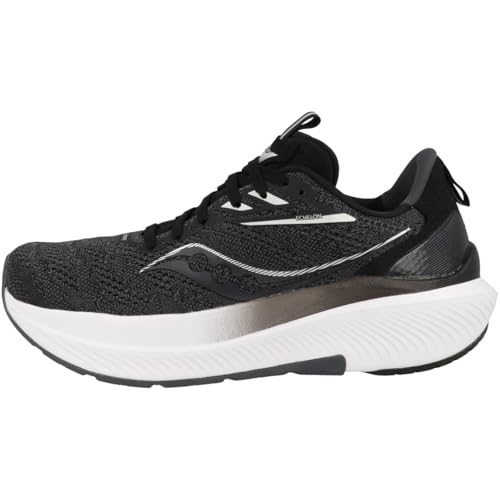 Saucony Women's Echelon 9 Sneaker, Black/White, 7