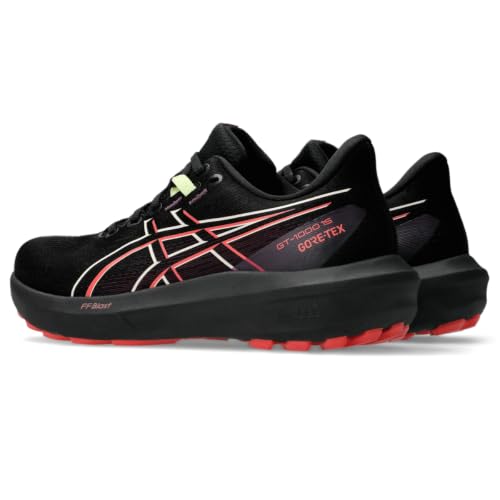 ASICS Women's GT-1000 15 GTX Running Shoes, 8, Black/Dark Aubergine