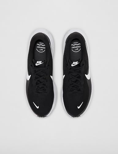 Nike Men's Revolution 8 Road Running Shoes, Black/White-Black, 8