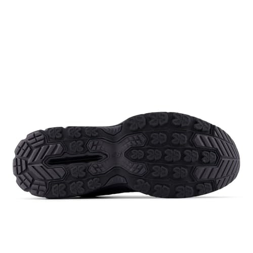 New Balance Men's 410 V9 Trail Running Shoe, Black/Neptune Grey, 11