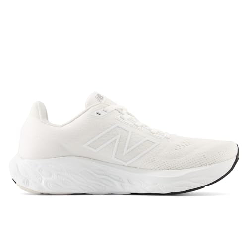 New Balance® Fresh Foam X 880v14 Shoes for Women – Mesh Upper – Cotton Lining – Signature Branding White/Silver Metallic 7.5 D - Wide