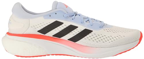adidas Women's Supernova 2 Running Shoe, White/Black/Solar Red, 11