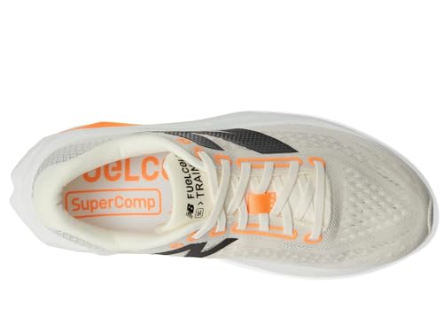 New Balance Men's FuelCell SuperComp Trainer V3 Running Shoe, Angora/Hot Mango/Black, 13 M