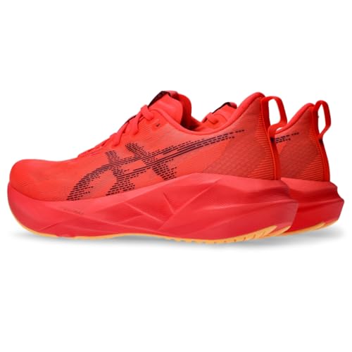 ASICS Men's NOVABLAST 5 Running Shoe, 15, Flash RED/EDO Purple