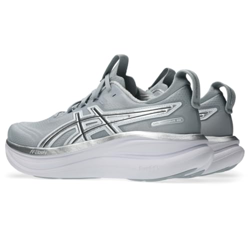 ASICS Women's Gel-Nimbus 28 Running Shoes, 6.5, Piedmont Grey/Pure Silver