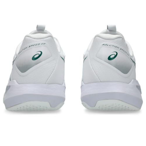 ASICS Men's Solution Speed FF 4 Tennis Shoes, 11.5, White/Pitch Green