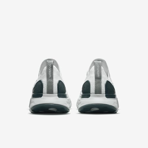 Nike React Phantom Run Flyknit 2 Women's Road Running Shoes (DO6698-001, Platinum Tint/Dark Teal Green/Jade Smoke/Light Silver) Size 11.5