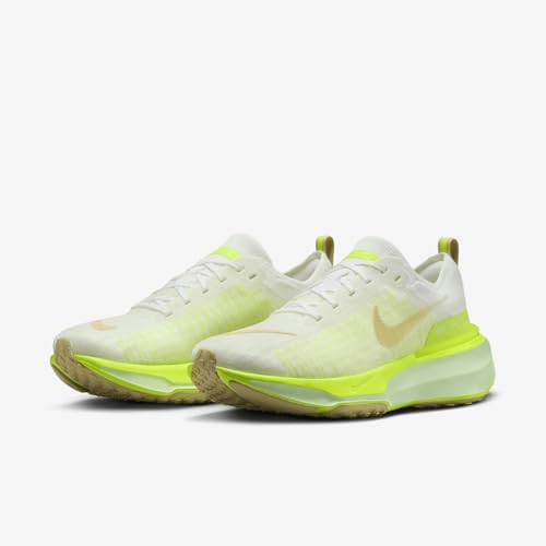 Nike Invincible 3 Men's Road Running Shoes (DR2615-104, White/Volt/Sail/Team Gold) Size 10