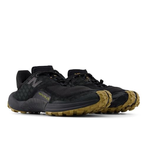 Women's New Balance Minimus Trail v1 Trail Shoes in Black/Black/Great Plains alternate view 4