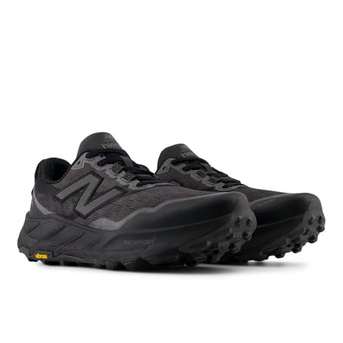 New Balance Men's Fresh Foam X Hierro V9 Trail Running Shoe, Black Cement/Black, 11 M