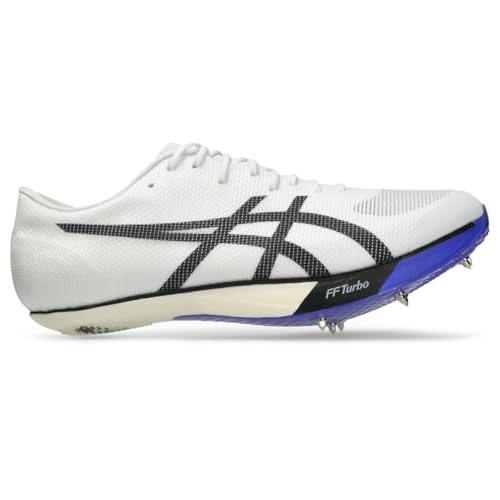 ASICS Unisex METASPEED SP 2 Track & Field Shoes, 9M / 10.5W, White/Cobalt Burst