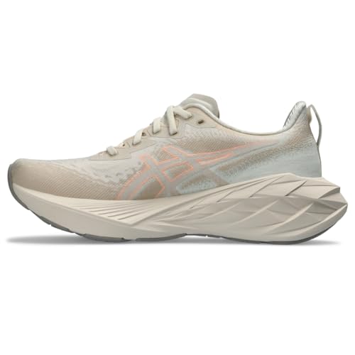 ASICS Women's NOVABLAST 4 Running Shoes, 11, Oatmeal/Moonrock