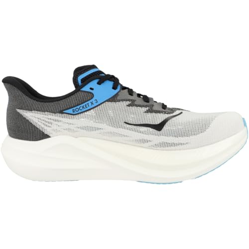 Hoka Unisex Rocket X 3 White/Black Men's 8, Women's 9 Medium - alternate view 3