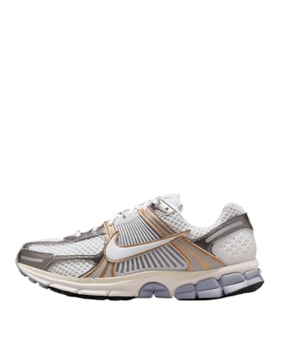 Nike Zoom Vomero 5 Shoes (HJ7247-099, Platinum Tint/Metallic Pewter/Metallic Gold/White) Size 9