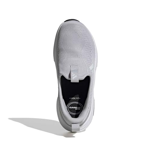adidas Women's Cloudfoam Cuxxion - Lounge, Solid Grey/White/Black, 7