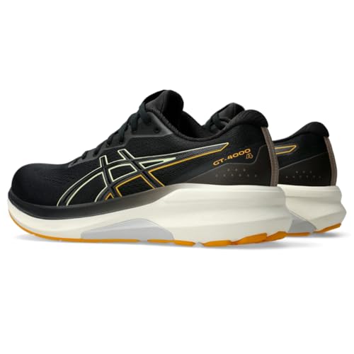 ASICS Men's GT-4000 4 Running Shoes, 12, Black/Amber