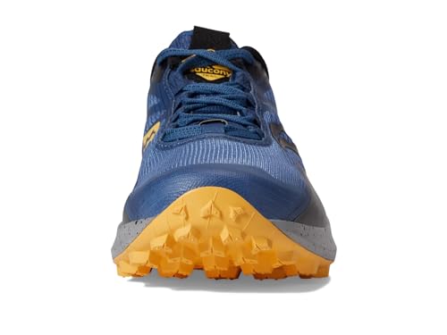 Saucony Women's Peregrine 12 Trail Running Shoe, Basin/Gold, 9