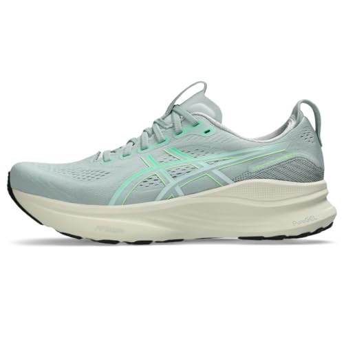 ASICS Men's Gel-Kayano 32 Running Shoes, 10.5, Cold Moss/Vital Green