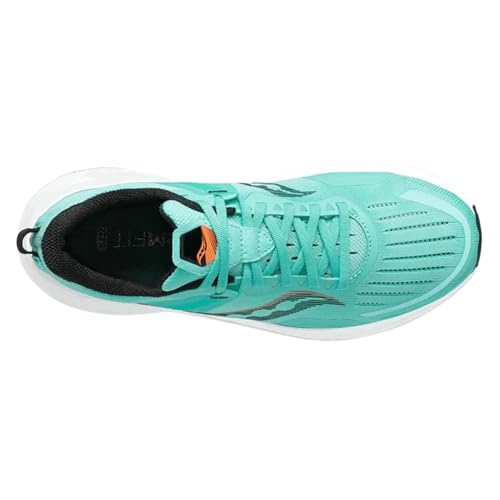 Saucony Men's Tempus Sneaker, Coolmint/Zest, 8.5