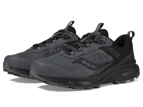 Saucony Men's Excursion Tr17 Sneaker, Shadow/Black, 9.5