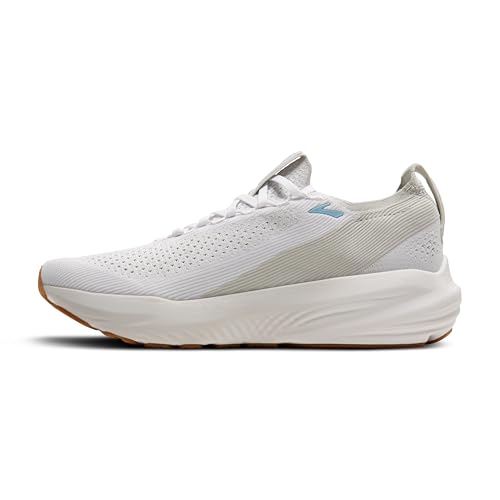 Brooks Men’s Glycerin Stealthfit 22 Neutral Running Shoe - White/Oyster/Blue - 12 Medium
