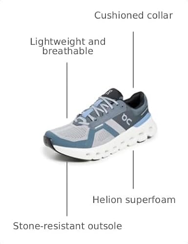 On Men's Cloudrunner 2 Sneakers, Alloy/Chambray, 12 Medium US