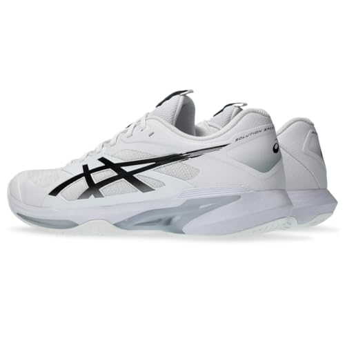 ASICS Men's Solution Speed FlyteFoam 4 Tennis Shoes, 15, White/Black