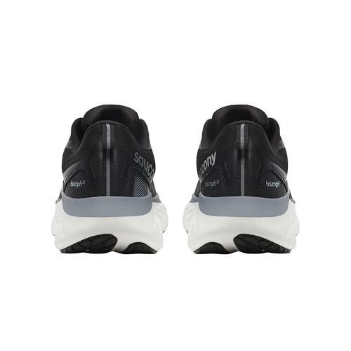 Saucony Men's Triumph 22 Sneaker, Black/White, 10.5