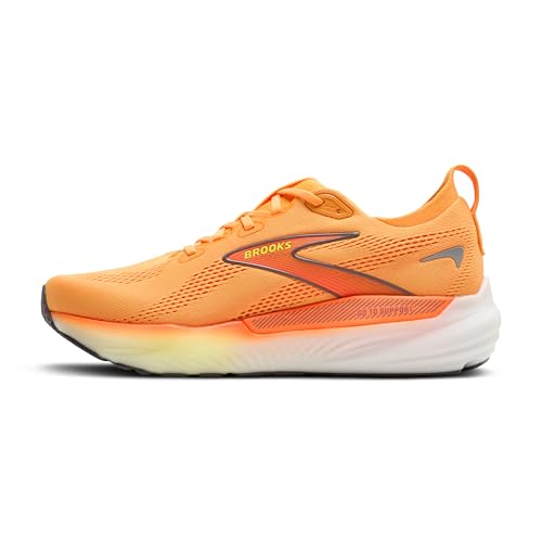 Brooks Men’s Glycerin GTS 22 Supportive Running Shoe - Orange/Nightlife/White - 7.5 Medium