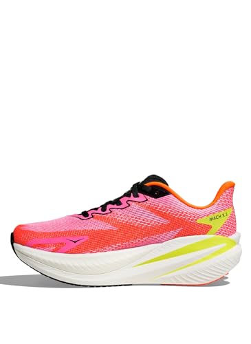 Hoka Women's Mach X 3 Neon Rose/Neon Tangerine 6 Medium