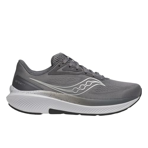 Saucony Men's Echelon 10 Sneaker, Carbon/Black, 12.5