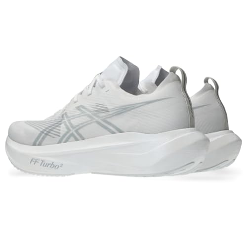 ASICS Unisex MEGABLAST Running Shoes, 10.5M / 12W, White/Piedmont Grey