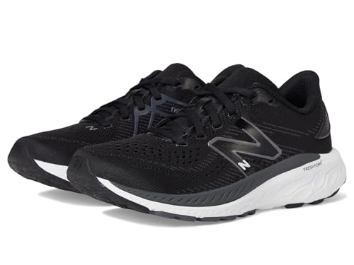 New Balance Kid's Fresh Foam X 860 V13 Running Shoe, Black/White/Magnet, 5.5 Medium US